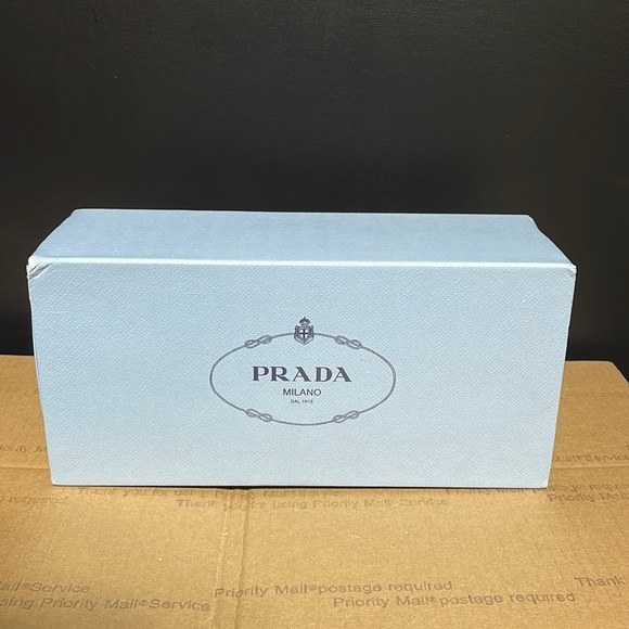 Prada Metallic Cap-Toe Ballerina Flats - Picture 1 of 9